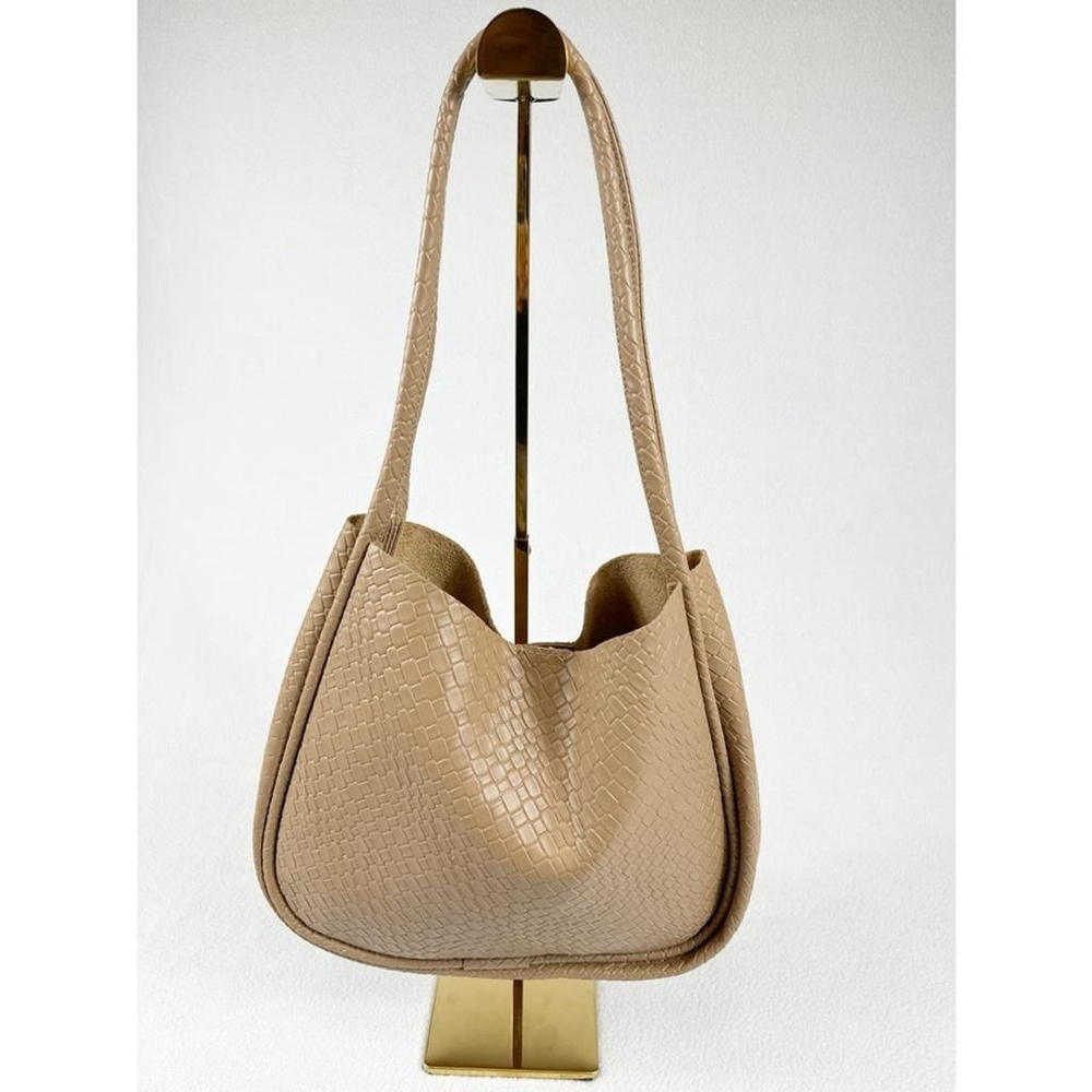Vintage-Style Tan Woven Shoulder Bag – New Without Tags - Picture 4 of 5